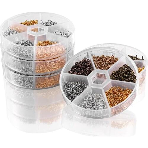 600-900Pcs Mixed Screw Eye Pins Hook Clasps Connector DIY Jewelry Findings Material Pins Box Sets For Jewelry Making Findings