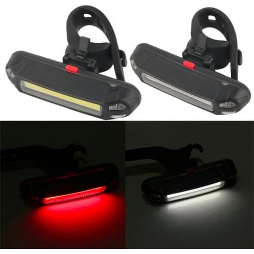 LED Bike Tail Lamp Multi Modes Cycling Warning Light Waterproof USB Low Power Rechargeable Rear Light Cycling Accessories
