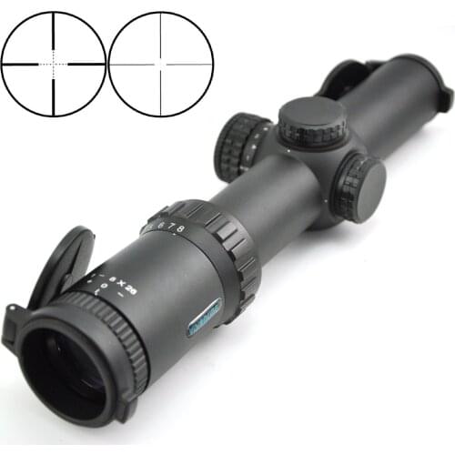 Visionking 1-8x26 Rifle Scope First Focal Plane Mil-Dot Precision Hunting Sight With 11mm Mounting Rings