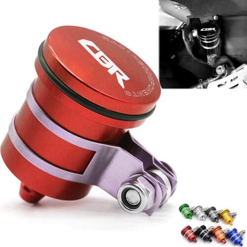 Motorcycle CNC Rear Brake Clutch Tank Fluid Reservoir Oil Cup Cover For honda HONDA CBR1000RR CBR600RR NSR250R CB600 CB1000R