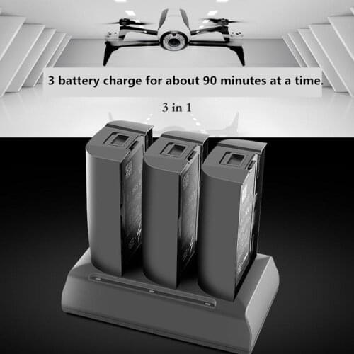 3 in 1 Battery charger Intelligent Parallel Charging board Hub quick charging of 3 batteries for Parrot Bebop 2 drone FPV