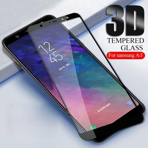 Protective Glass For Samsung Galaxy J4 J6 A6 A8 Plus A5 A7 J7 J8 2018 tempered Glas on the Samsun Sumsung Galax j 4 6 a 8 5 7