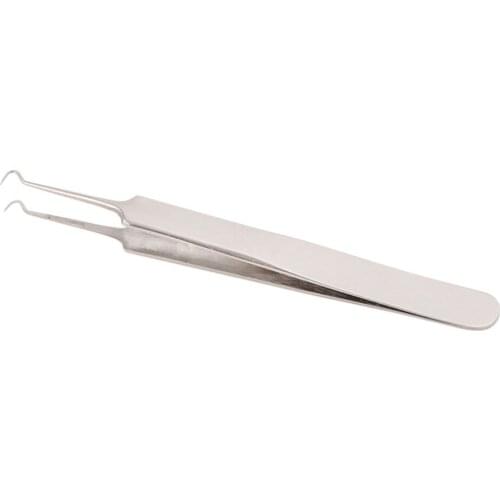 1Pcs Curved Acne Clip Removal Eyebrow Tweezer Face Care Tools Stainless Blackhead Tweezers Eyelash Extension