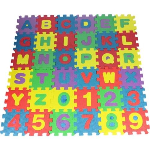 36pcs Letters Play Mats Baby Kids Toys Interlocking Exercise Soft EVA Foam Jigsaw Puzzle Educational Alphabet Toys New Dropship
