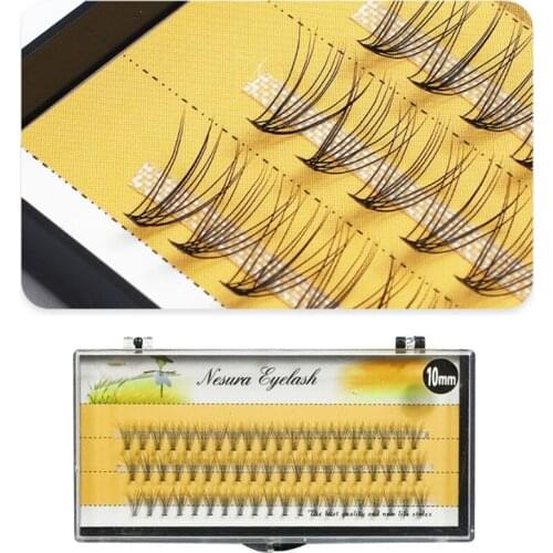 60pcs Professional Makeup Individual Cluster EyeLashes Grafting Fake False Eyelashes eyelash extension individual eyelash bunche