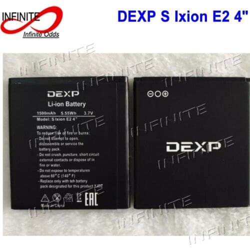 For DEXP S Ixion E2 4" Battery 1500mAh E2 4 inch Accumulator High Quality