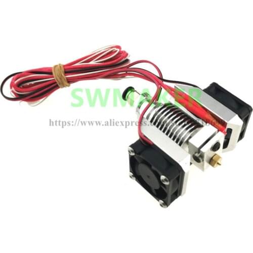 2021 Newest E3D V6 All Metal Hot End Extruder Super Thermal Dissipation Effect with 3pcs 3010 Fans for 3D Printer Parts