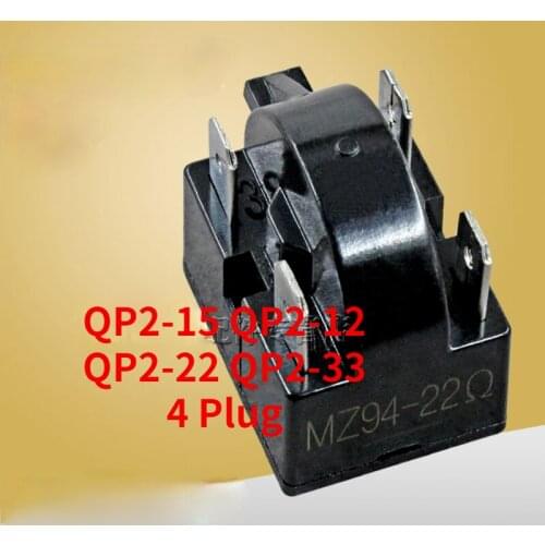 2 pcs new for Refrigerator fittings freezer PTC starter thermal protector relay QP2-15 QP2-12 QP2-22 QP2-33 4 Plug