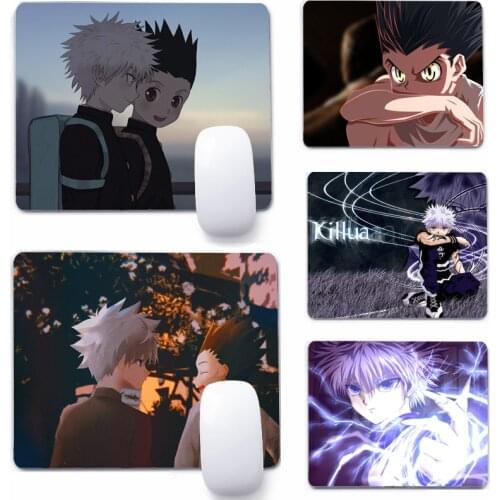 Hunter X Hunter Gon Killua Mouse Pad Deskpad Gaming Writing Desk Mat Keyboard Mats For Office Home Computer Mousepad