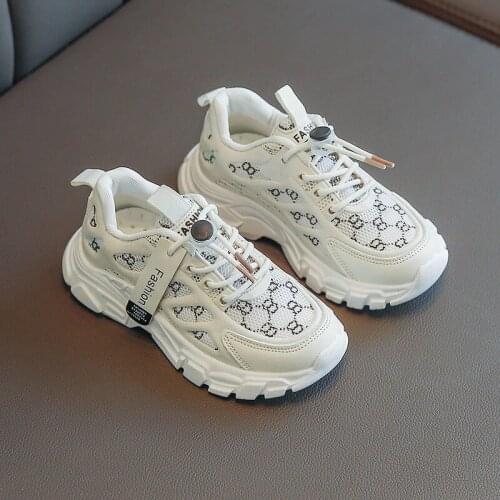 New Kids Shoes 2021 Spring Autumn For Boys Baby Toddler Sneakers Fashion Breathable Small Children Girls Sports Shoes Size 22-30