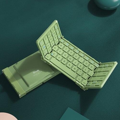 Mini Wireless Foldable Bluetooth Keyboard And Mouse With Folding Touchpad Aluminium For Windows IOS Android Tablet ipad Phone