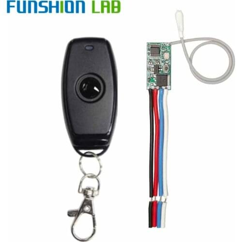 433mhz DC 3.6V 6V 12V 24V 1CH Mini Relay Wireless RF Remote Control Switch Power LED Lamp Controller Micro Receiver Transmitter