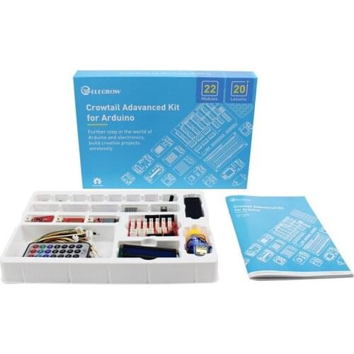 Elecrow Crowtail Upgrade Advanced Kit for Arduino DIY Programming Leaning Starters Kit for Building Projects Education Learner
