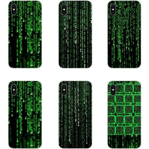 Fashion Matrix Code For Xiaomi Redmi Note 3 4 5 6 7 8 Pro Mi Max Mix 2 3 2S Pocophone F1 Accessories Phone Shell Covers