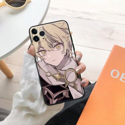 Genshin Impact Aether Art Soft silicone for iPhone Se 6 6s 7 8 Plus X XR XS 11 12 Mini Pro Max glass TPU phone case cover shell