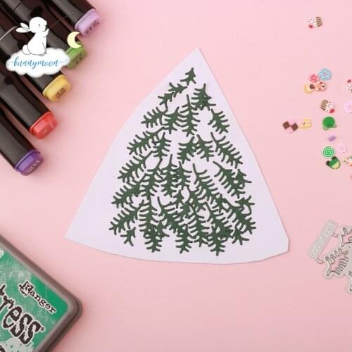 Bunnymoon Christmas tree 2 Metal Cutting Dies Stencils for DIY Scrapbooking/photo Album stamps Decorative Embossing DIY Paper