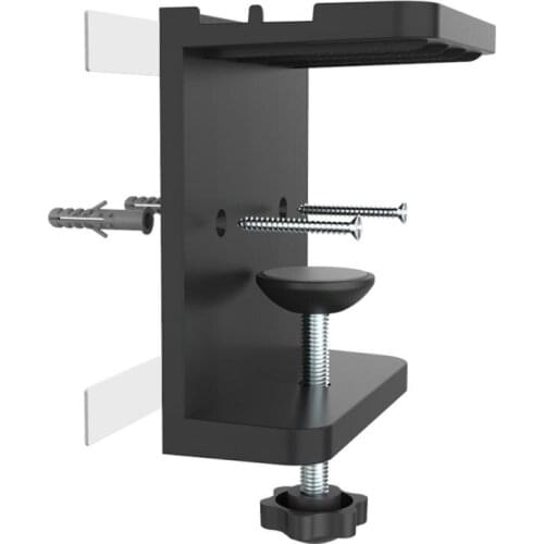 New Wall Mounted Socket Bracket Office Power Strip Fixed Holder Phone Storage Rack Cable Plug Winder Telephone Stands