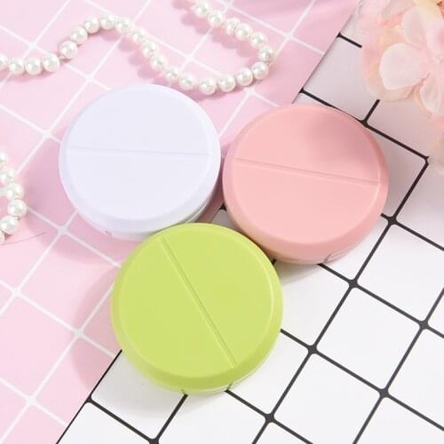 NEW 1Pc Cute Portable Pills Cutter Organizer For Medicine Splitter Hold Storage Box Pill Tablet Pill Cutter Divider