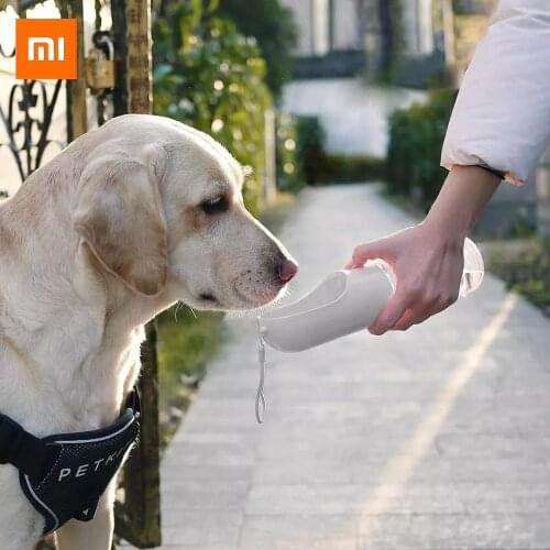 Xiaomi PETKIT 300/400ML Portable Pet Water Bottle Cup Dogs Travel Puppy Cat Drinking Bowl Outdoor Pet Water Dispenser Feeder