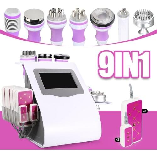 Professional Beauty Salon Machine 40k Ultrasonic Cavitation Fat Removal Weight Loss RF Vacuum Radio Frequency Slimming Machine