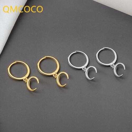 Vintage Charm Earrings Design Trendy Simple For Woma Girl Party Accessories Jewelry Gifts Of Moon Shape Earring