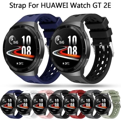 Soft Sport Silicone Watch Strap For Huawei watch GT 2e Smart Watch Bracelet Replacement for huawei gt2e Wristband 22mm Band belt