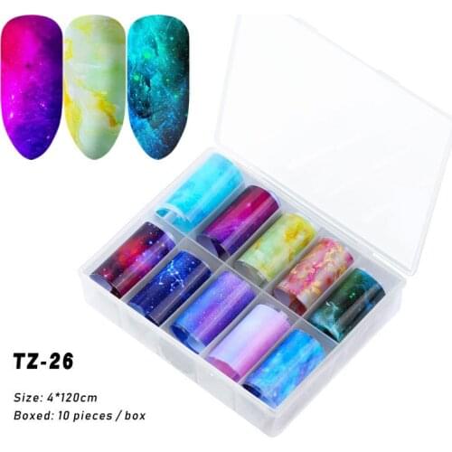 Starry Star Pattern Nail Sticker Flower Series Nail Water Decal Stickers Transfer Sticker Nail Art Decoration