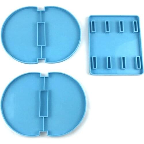 Eyeshadow Box Storage Bracket Silicone Mold Semicircular Book Stand Desktop Storage Crystal Glue Mold