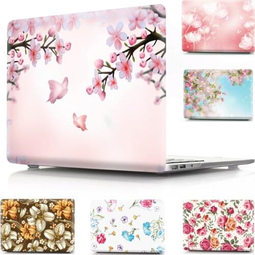 Printed Hard Cover Laptop Case Protective Shell For Apple Macbook Air 11 13 Pro 12 13 15 16 Sleeve For Mac 13. 3 15.4 Touchbar