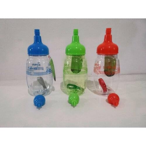 1PC 400ML HOT Children Cartoon Drink Water Bottle kids Straw Portable Kettle Print Water Juice Bottle Eco-friendly KM 3118