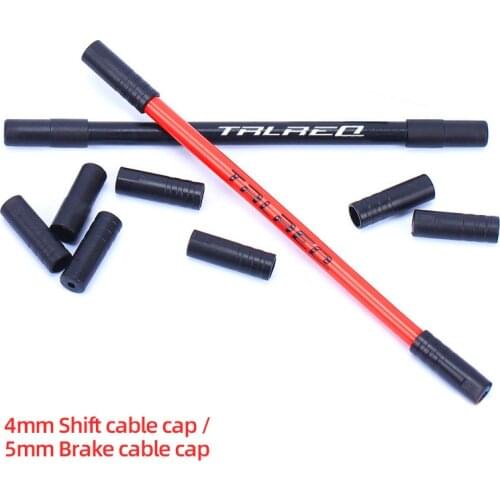 100pcs 4mm/5mm Plastic Bike Brake Cable Caps Shift Housing Bicycle Derailleur Shifter Cable End Tips Cap Bike Parts Black