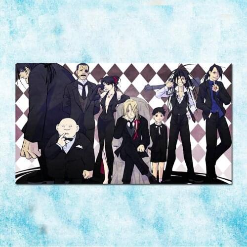 Fullmetal Alchemist Hot Anime Art Silk Poster Canvas Print 13x24 24x43 Inch-001