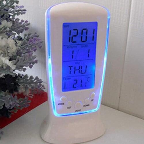 Clocks Frozen Led Digital Clock Despertador Desk Clock Bedside Alarm Clock Electronic Watch Thermometer Square Gift For Kids