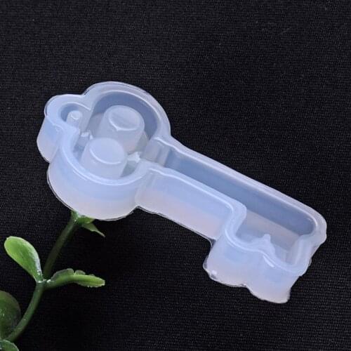 Key Shape Pendant Jewelry Silicone Mold DIY Craft Tool Jewelry Making Dried Flower Resin Decorative DIY Hand Crafts