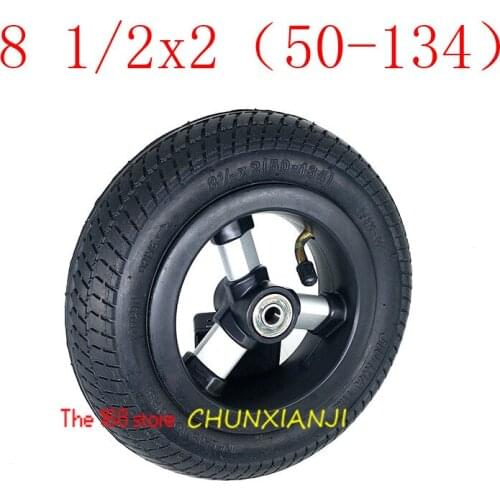 Good Quality 8.5-inch Baby Carriage Tire 8 1 / 2x2 (50-134) Pneumatic Inner and Outer Tire Set Hub