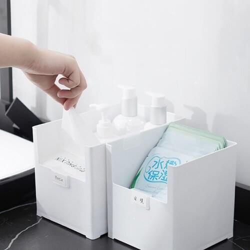 Indoor Living Room Storage Box Plastic Drawer Type Tissue Storage Box Facial Mask Makeup Remover Water Storage Box