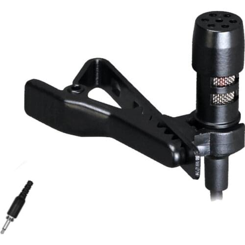 Professional Lapel Condenser Microphone Lavalier Microfone for Car Amplifier Recording 3.5mm Male Screw Jack