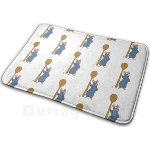 Remy The Rat Mat Rug Carpet Anti-Slip Floor Mats Bedroom Remy Rat Ratatouille Pixar Food