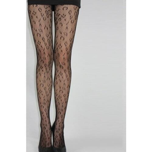Summer Womens Leopard Jacquard Tights Hollow-Net Pantyhose Vintage Style Fashion Wild Nature Sexy Hosiery