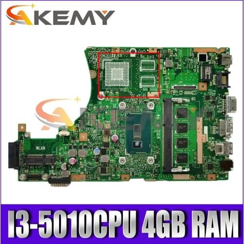 X455LA EDP i3-5010CPU 4GB RAM Mainboard For Asus X455L X455LJ X455LN X455LD A455L F455L K455L Laptop Motherboard Test 100% OK