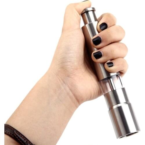 Pepper Mill Stainless Steel Hand Thumb Push Salt Pepper Grinder Spice Seasoning Grind Tools Kitchen Mills Cooking Accessories