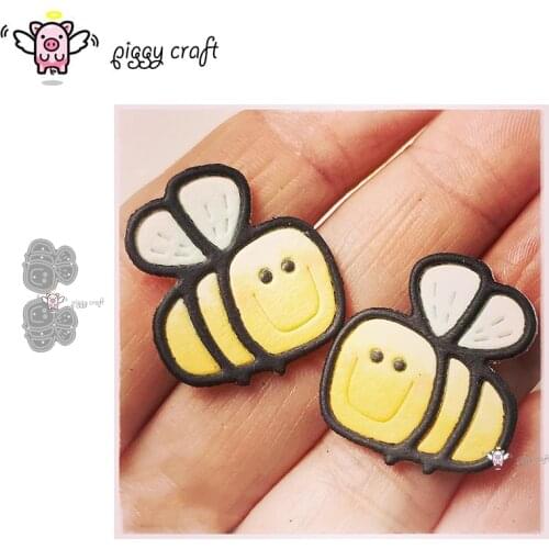Piggy Craft metal cutting dies cut die mold Bee decoration Scrapbook paper craft knife mould blade punch stencils dies