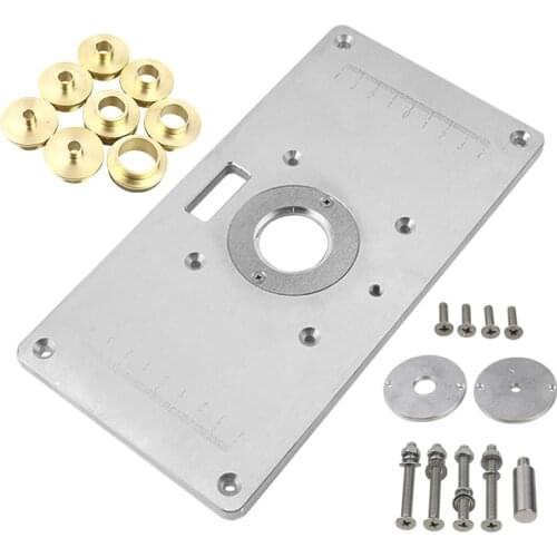 Multifunctional Router Table Woodworking Trimming Machine Flip Board Aluminum Alloy Router Table Electrician Milling Guide Table