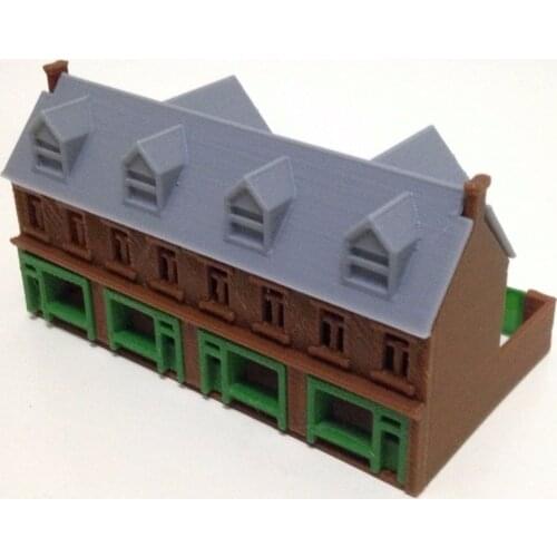 Outland Models Victorian City Building Shop Row N Scale Train Railway Layout