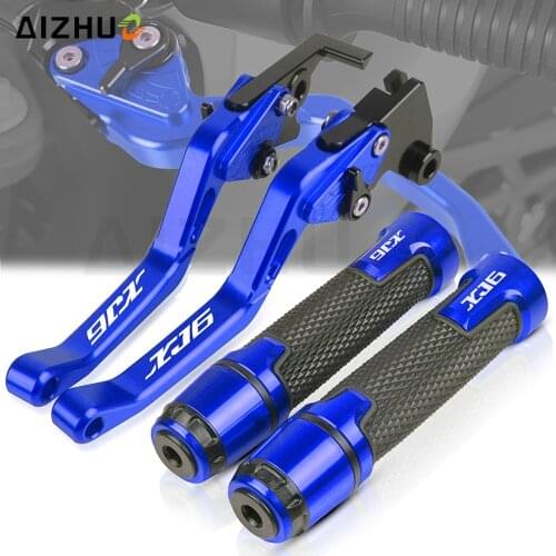 XJ6 Motorcycle CNC Brake Clutch Levers Hand Grips Handlebar Handle Bar FOR YAMAHA XJ6N XJ6 DIVERSION 2009-2015 2014 2013 2012