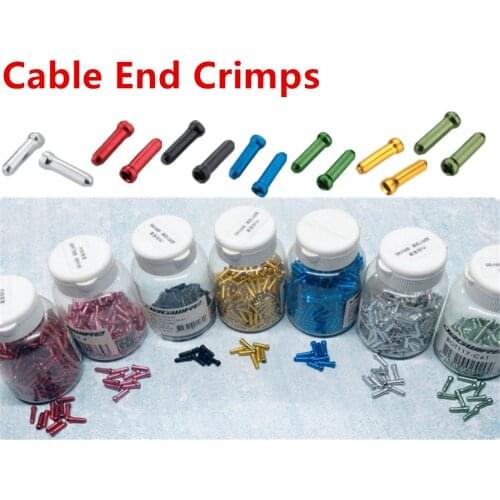 50 Pcs/Lot Bicycle Cable End Caps Aluminum Alloy Brake Shifter Inner Cable Tips Crimps Bicycles Derailleur Shift Wire Ferrules