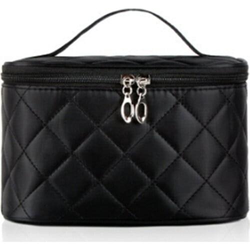 2020 New Women Travel Portable Cosmetic Bag Diamond Lattice Zipper Makeup Bags Organizer Beauty Toiletry Bath Wash Make Up Bag