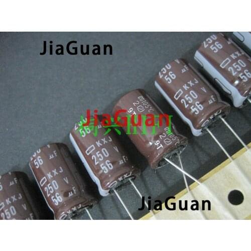 20pcs NEW NIPPON KXJ 250V56UF 12.5x20MM NCC electrolytic Capacitor 56UF 250V CHEMI-CON 56uf/250v kxj 56uf250v