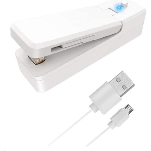 Rechargeable Thermal Sealing Plastic Bags Sealer with Magnet Mini Portable Closer for Bracket Food Snack Bag Kitchen Accessory