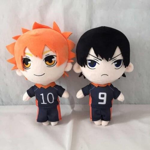 20cm Haikyuu Plush Doll Anime Volleyball Stuffed Doll Haikyuu!! #9 #10 Hinata Shoyo Tobio Kageyama Soft Pillow Kids Toy 1Pc